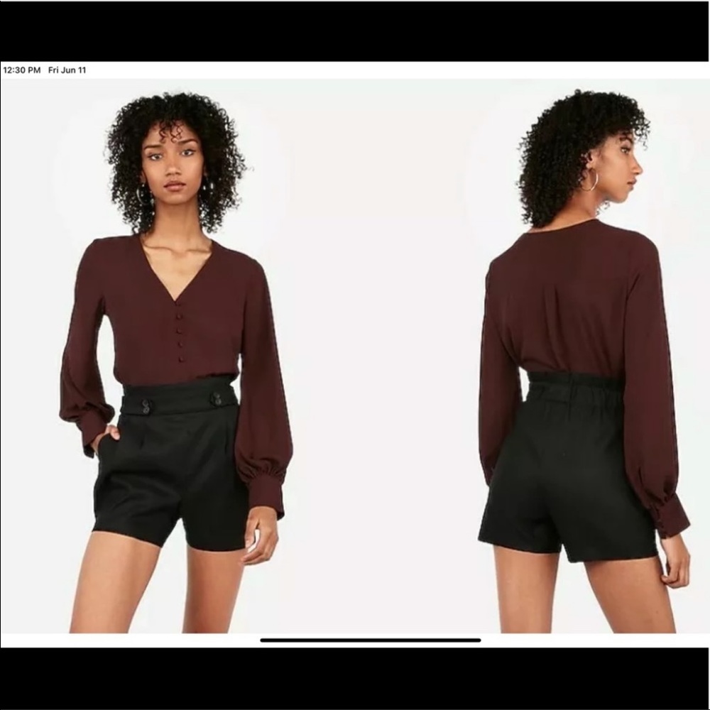 Express midi extreme high rise shorts. NWT